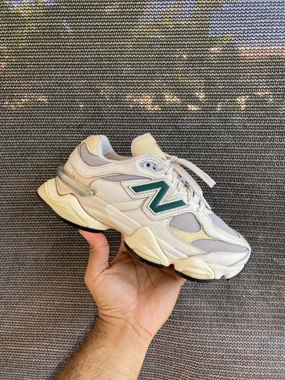 New Balance 9060 Sea Salt Marsh Green Sneakers